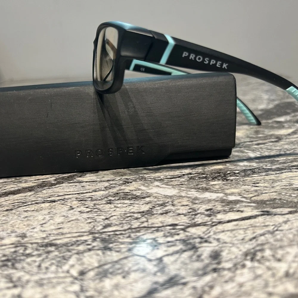 Prospek Black and Blue ready to wear Glasses clear lens